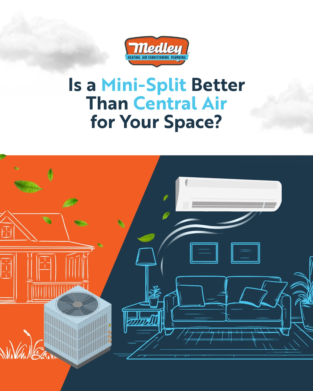 ductless mini split vs central ac